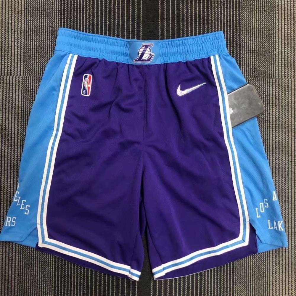 Men's Los Angeles Lakers Purple 2021/22 Diamond Swingman Shorts - City Edition-Pro Kit Vault | Brand New 26/27 Sports Jerseys